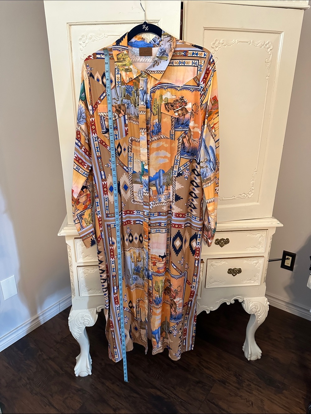 Wynonna Maxi Dress Pearl Snap